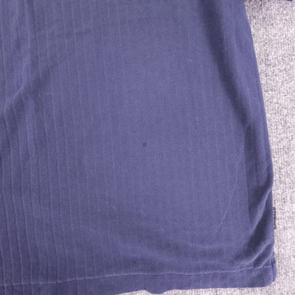 Nike Golf Polo Shirt Mens Large Blue Dri-Fit Embroidered Swoosh Athletic Classic